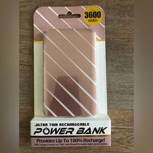 Power Bank 3600mAh Ultra Thin Rechargeable | NEW